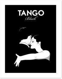 Tango black Art Print 118134515