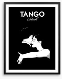 Tango black Framed Art Print 118134515