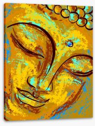 Golden Buddha Stretched Canvas 118182416