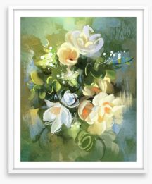 Simplicity blooms Framed Art Print 118202456