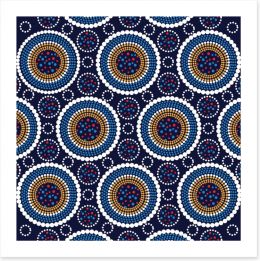 Symmetry of circles Art Print 118385559