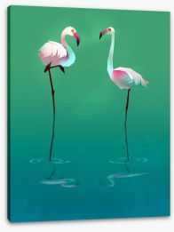 Flamingo balance Stretched Canvas 118411758
