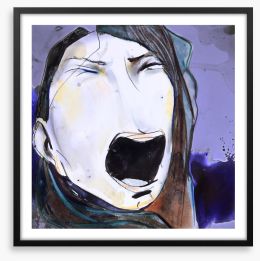 Silent scream Framed Art Print 118572373