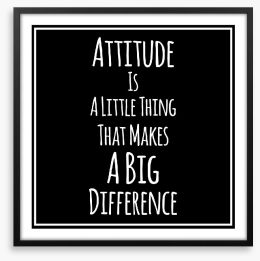A big difference Framed Art Print 118807597