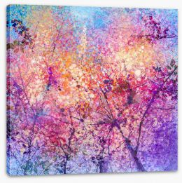 Sakura dusk Stretched Canvas 118860831