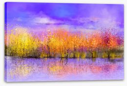Golden tree twilight Stretched Canvas 118861018