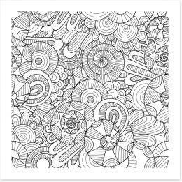 Color me spirals Art Print 118953468