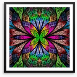 Stained glass surprise 1 Framed Art Print 119044794