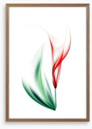 One red tulip Framed Art Print 11945650