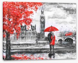Autumn in London Stretched Canvas 120793680