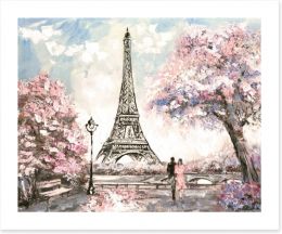 Paris in the spring Art Print 120793864