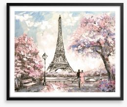Paris in the spring Framed Art Print 120793864