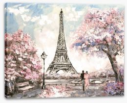Paris in the spring Stretched Canvas 120793864