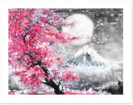 Sakura evening Art Print 120794247