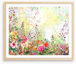 Spring in the garden Framed Art Print 120941483
