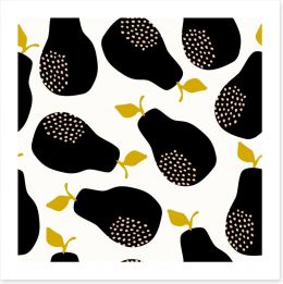 Black pears Art Print 121545485