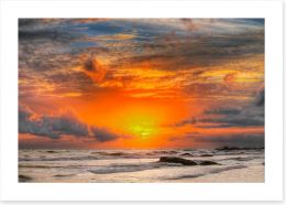 Sunsets / Rises Art Print 121553171