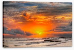 Sunsets / Rises Stretched Canvas 121553171