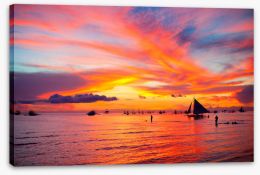 Sunsets / Rises Stretched Canvas 121623310
