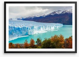 Glacial retreat Framed Art Print 122035532