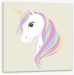 Pretty pastel unicorn Stretched Canvas 122621221