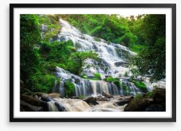 Waterfalls Framed Art Print 124501447