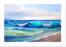 The turquoise wave Art Print 124881665