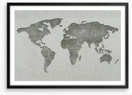 World domination Framed Art Print 12506912