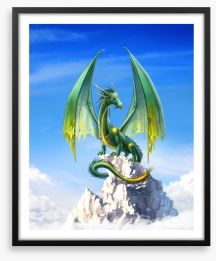 Dragon mountain Framed Art Print 125582302