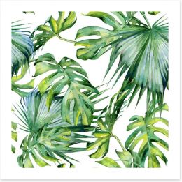 Tropical jungle leaves Art Print 126979238