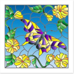 Stained Glass Art Print 127228348