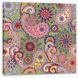 Paisley Stretched Canvas 127280712