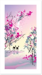 Four seasons - Spring Art Print 12747249