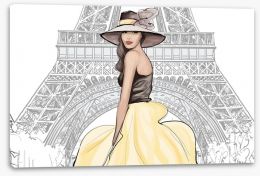 Paris Stretched Canvas 128550818