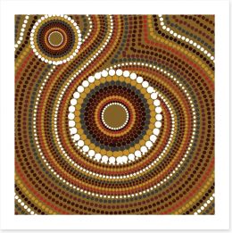 Aboriginal Art Art Print 128874458