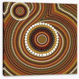Aboriginal Art Stretched Canvas 128874458