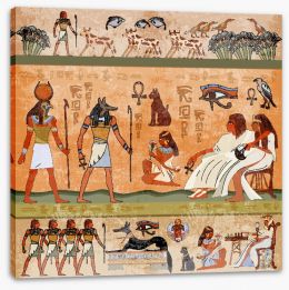 Egyptian Art Stretched Canvas 129198761