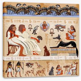 Egyptian Art Stretched Canvas 130964419