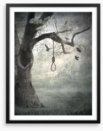 Hanging in the balance Framed Art Print 131433806