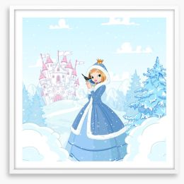 The snow princess Framed Art Print 131444747