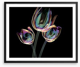 The glass tulips Framed Art Print 133627687