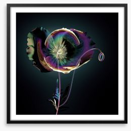 The glass poppy Framed Art Print 133628539