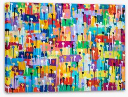Abstract Stretched Canvas 133699166
