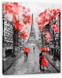 The city of love Stretched Canvas 133948602