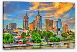 Melbourne Stretched Canvas 134388346