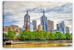 Melbourne Stretched Canvas 134407928