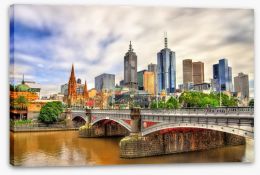 Melbourne Stretched Canvas 134524978