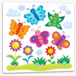 Fun Gardens Stretched Canvas 135288830