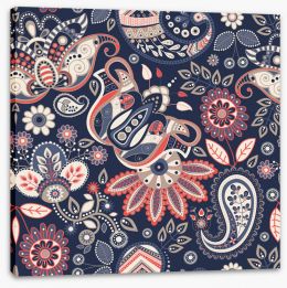 Paisley Stretched Canvas 137061602