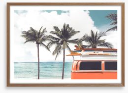 Those surfing days Framed Art Print 138167374
